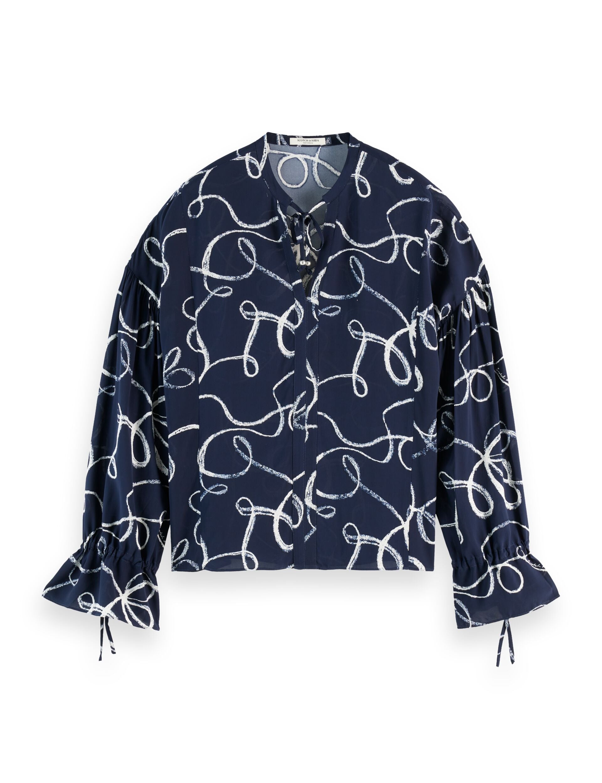 Easy top with draw string cuffs