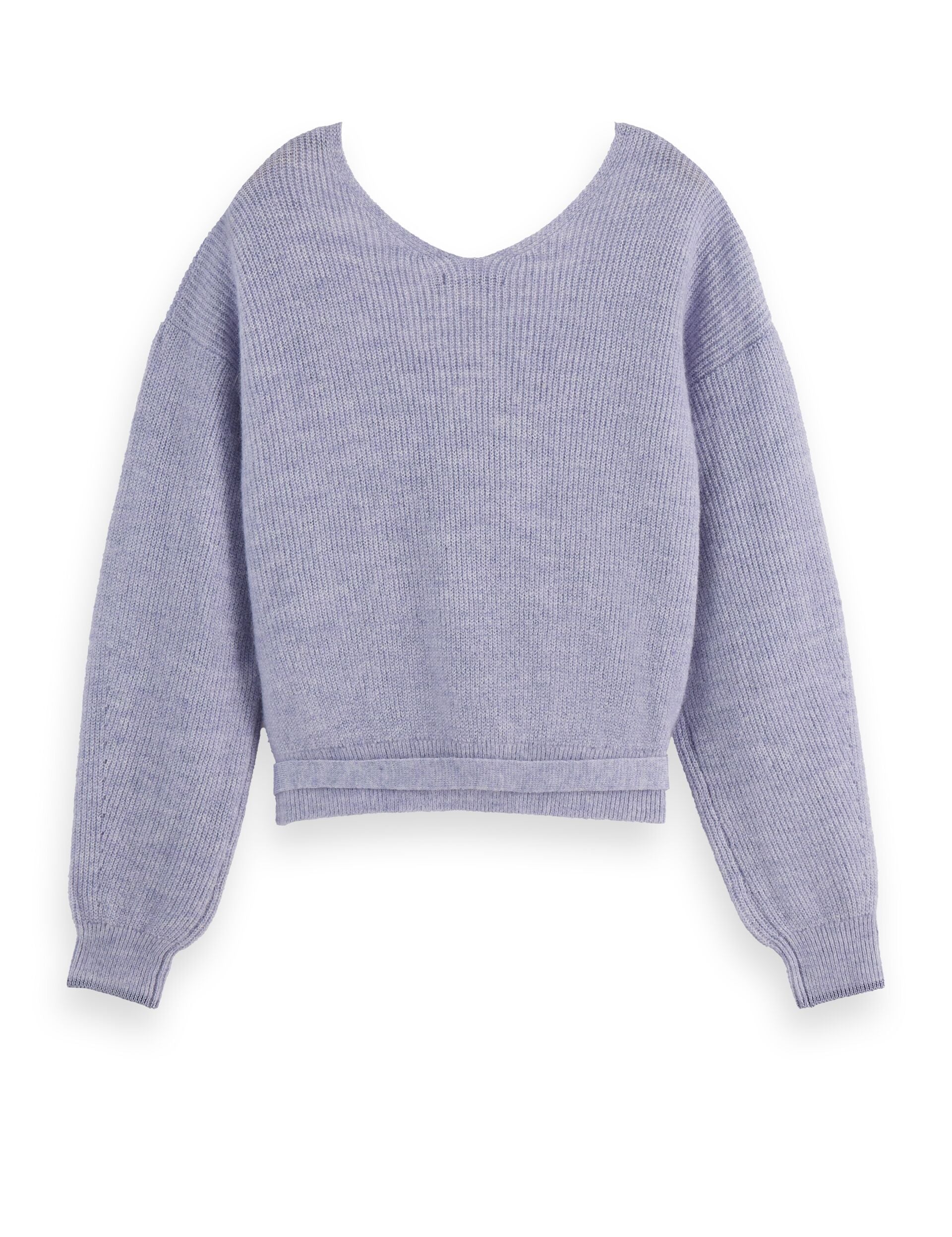 Fuzzy wrap cardigan