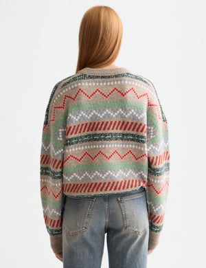 Fair Isle relaxed pullover