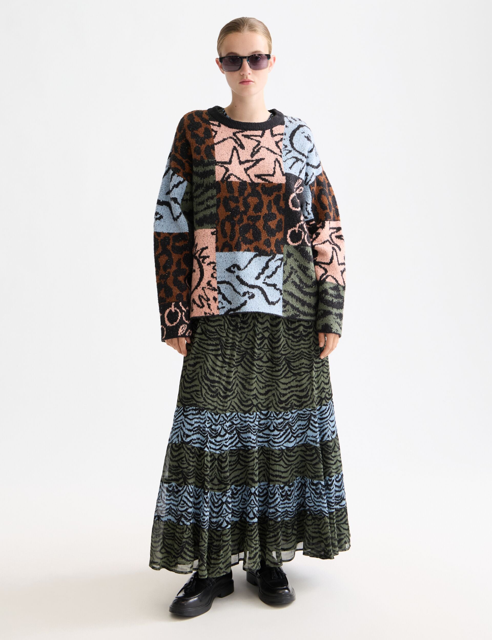 Jacquard oversized pullover– Scotch & Soda
