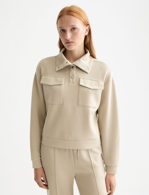 Sweat-shirt utilitaire en Tencel