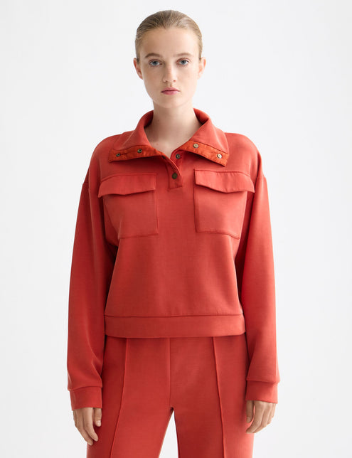 Sweat-shirt utilitaire en Tencel