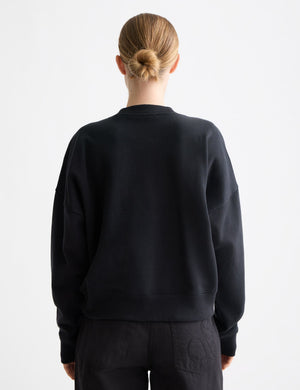 Chest artwork relaxed sweatshirt