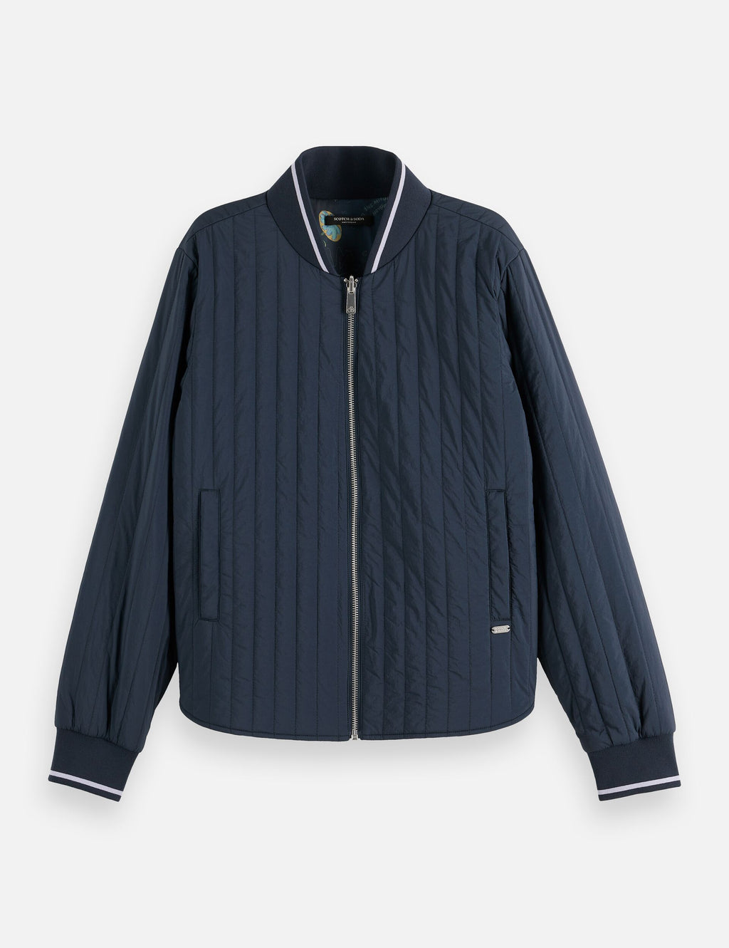 Reversible quilted bomber