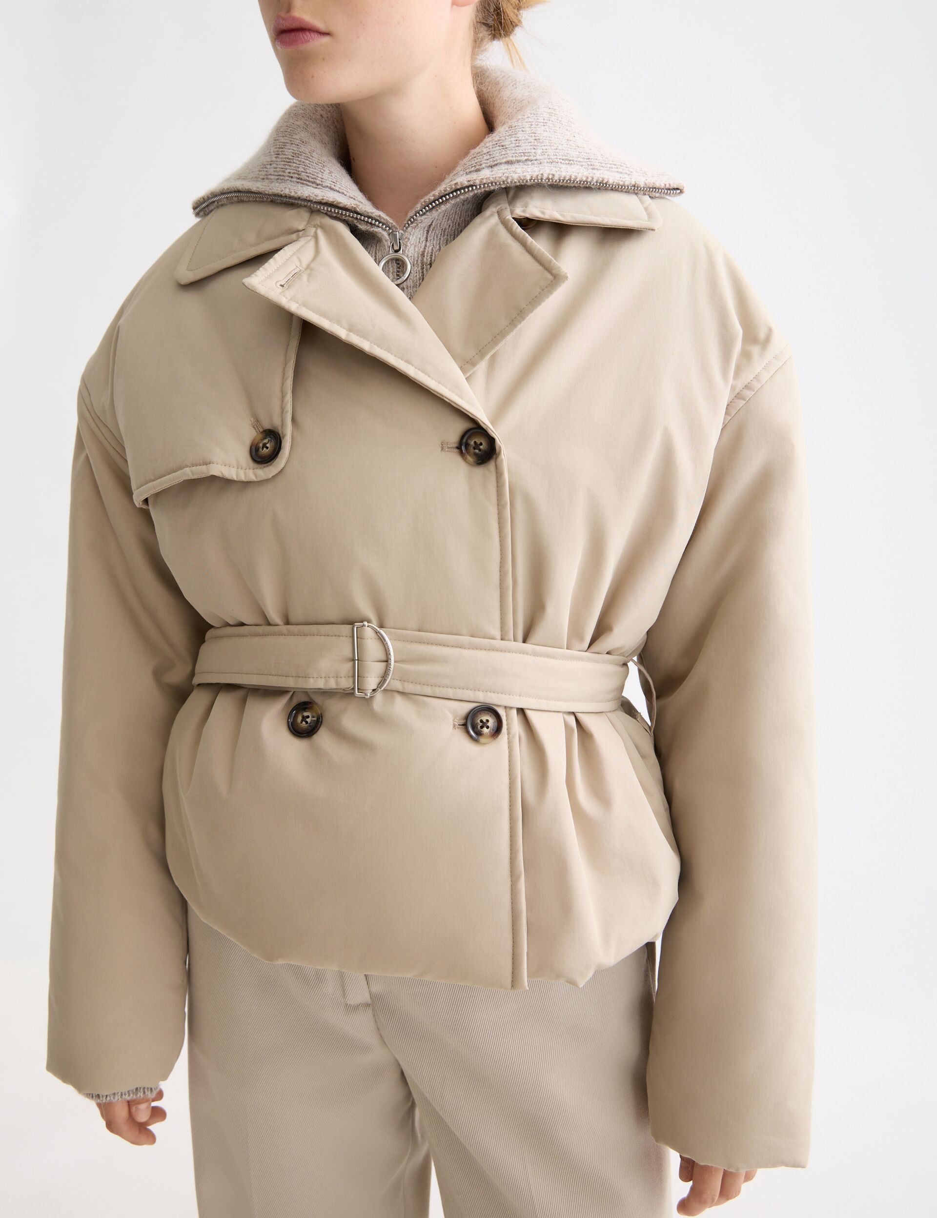 Lightweight padded poplin trench– Scotch & Soda