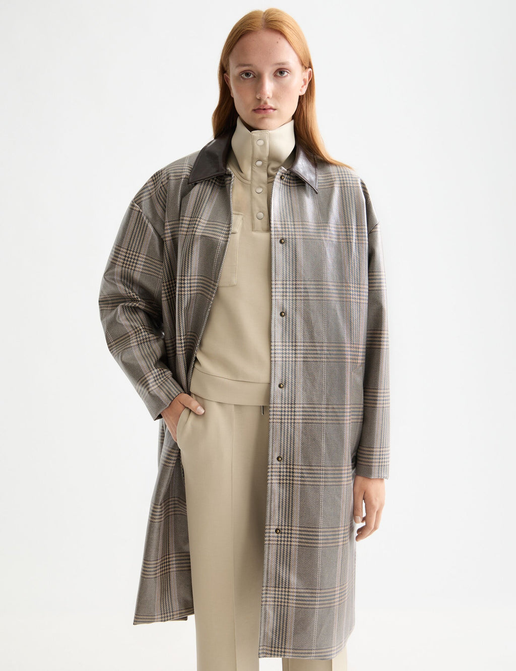 Coated raincoat