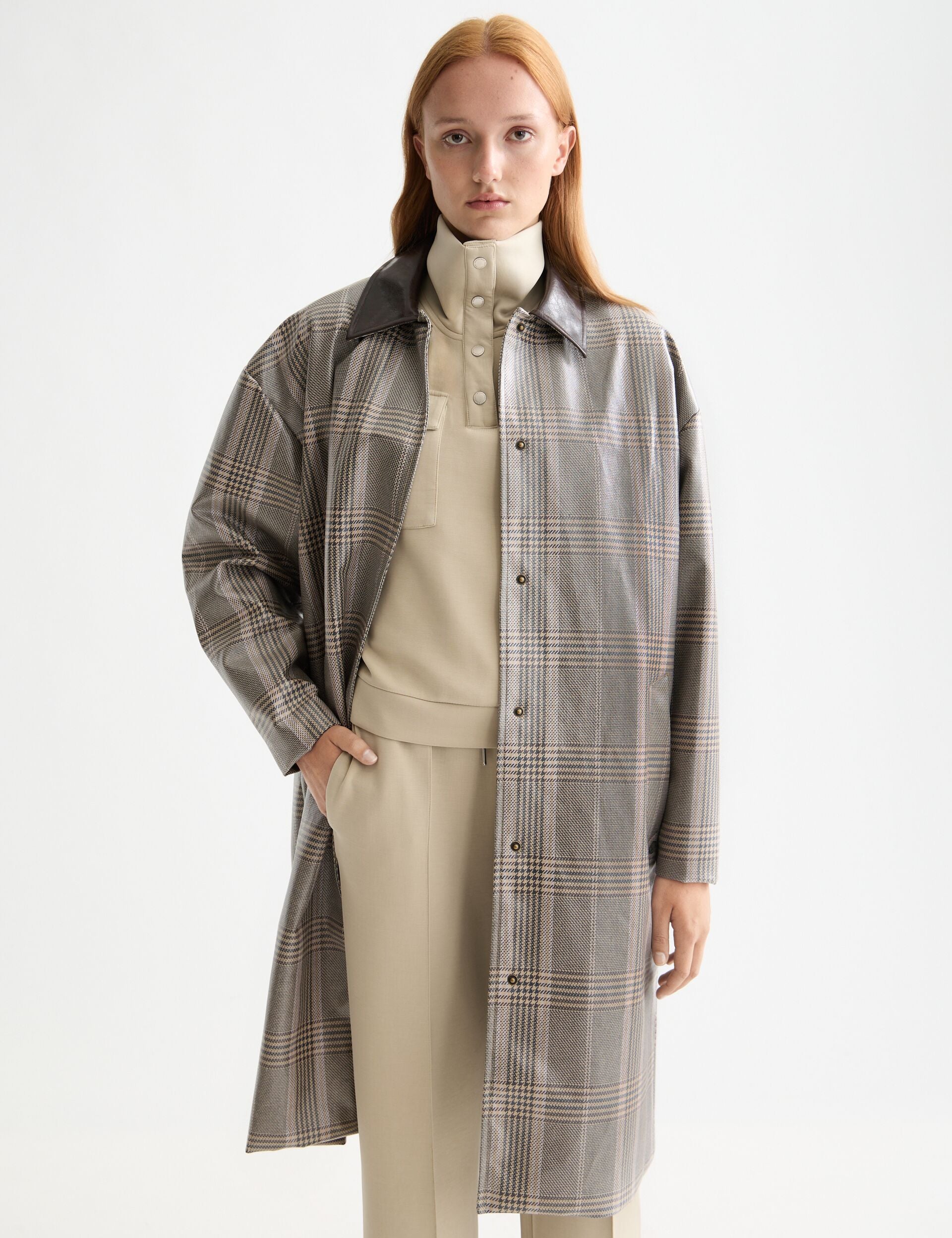 Coated raincoat