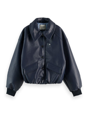 blouson aviateur en similicuir