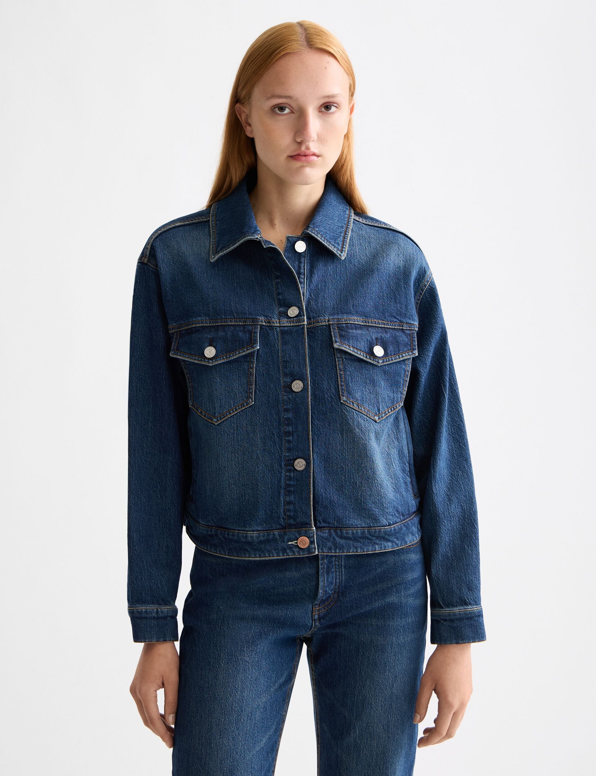 Cropped denim jacket — Let It Rain 750 years celebration– Scotch