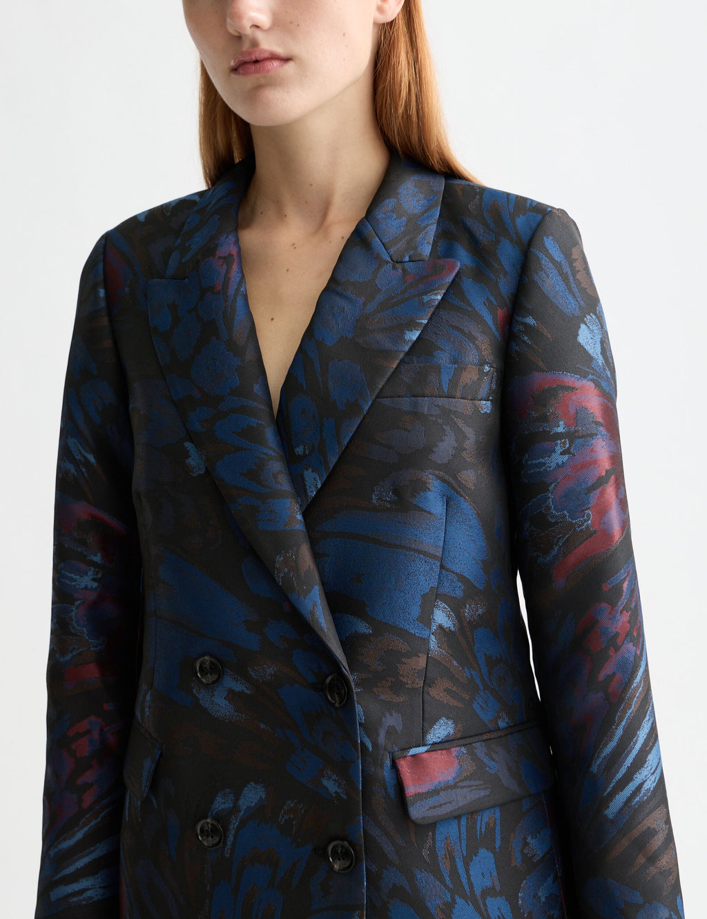 Double breasted Jacquard blazer