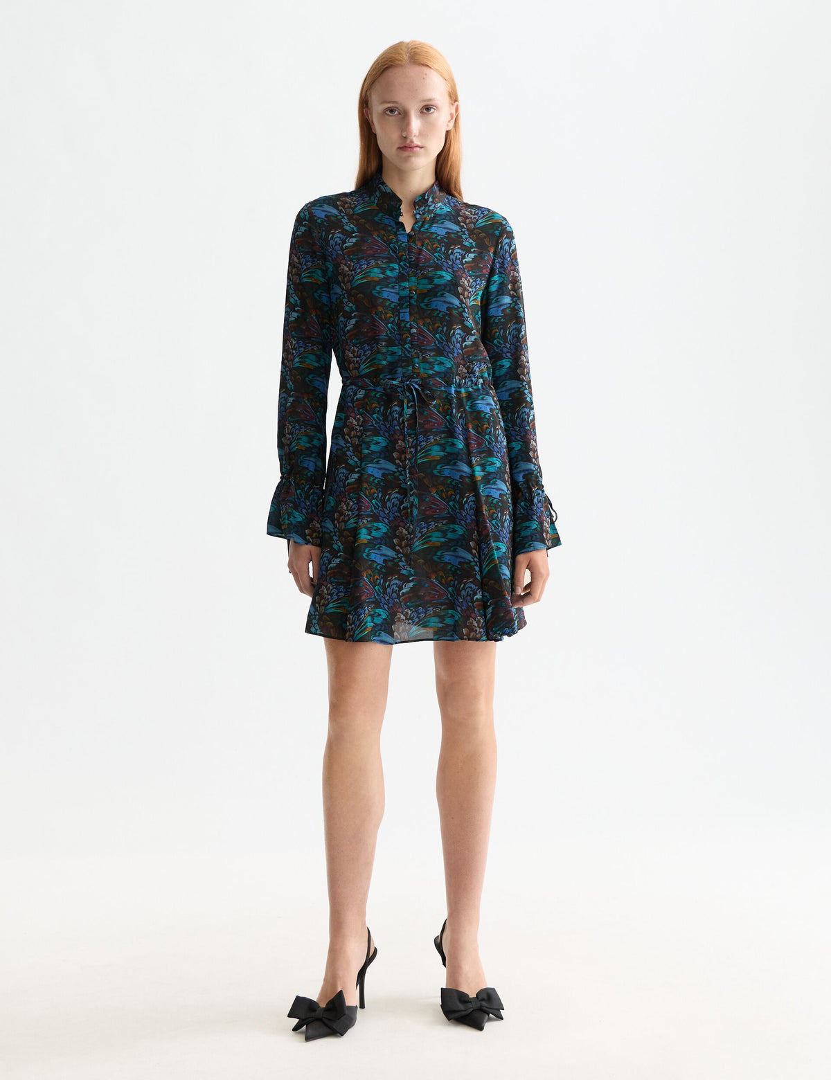 print long sleeve dress Scotch & Soda Printed Short Black 38 Woman From Antonio Melani Drop: CW21 2026 Veil:With Veil Sabine Amazon Floral Dress
