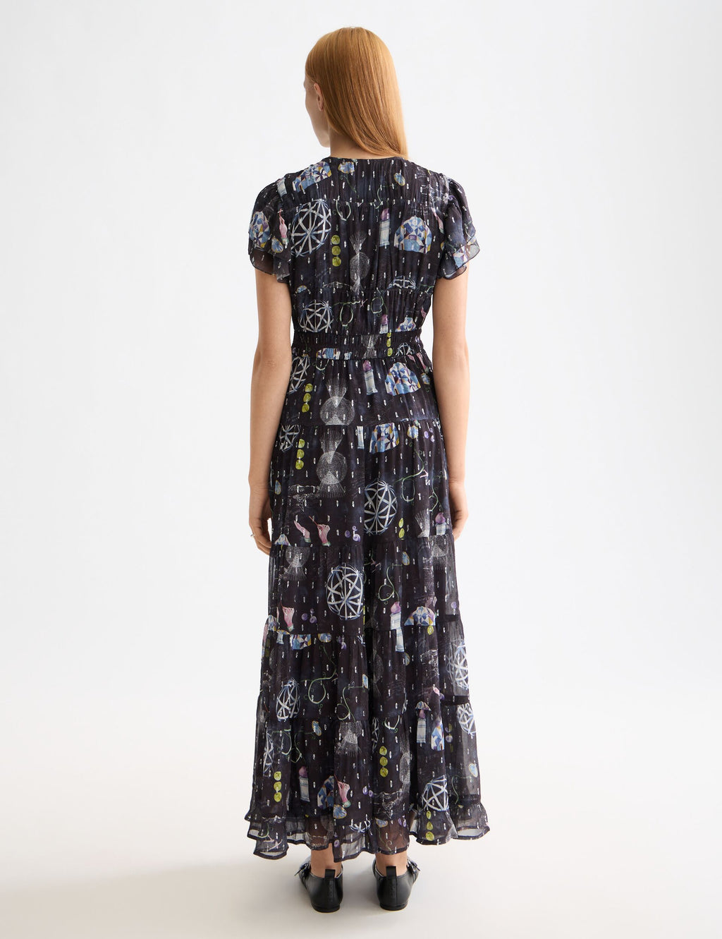 Gathered maxi dress