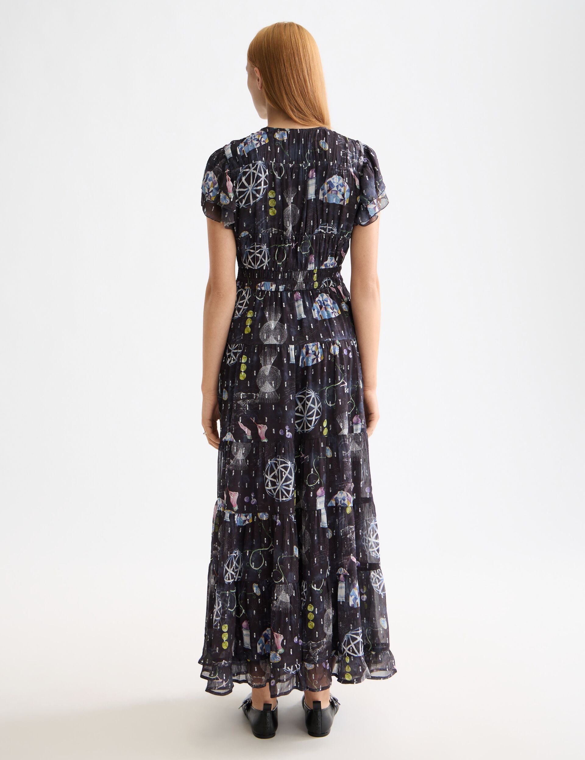 Gathered maxi dress