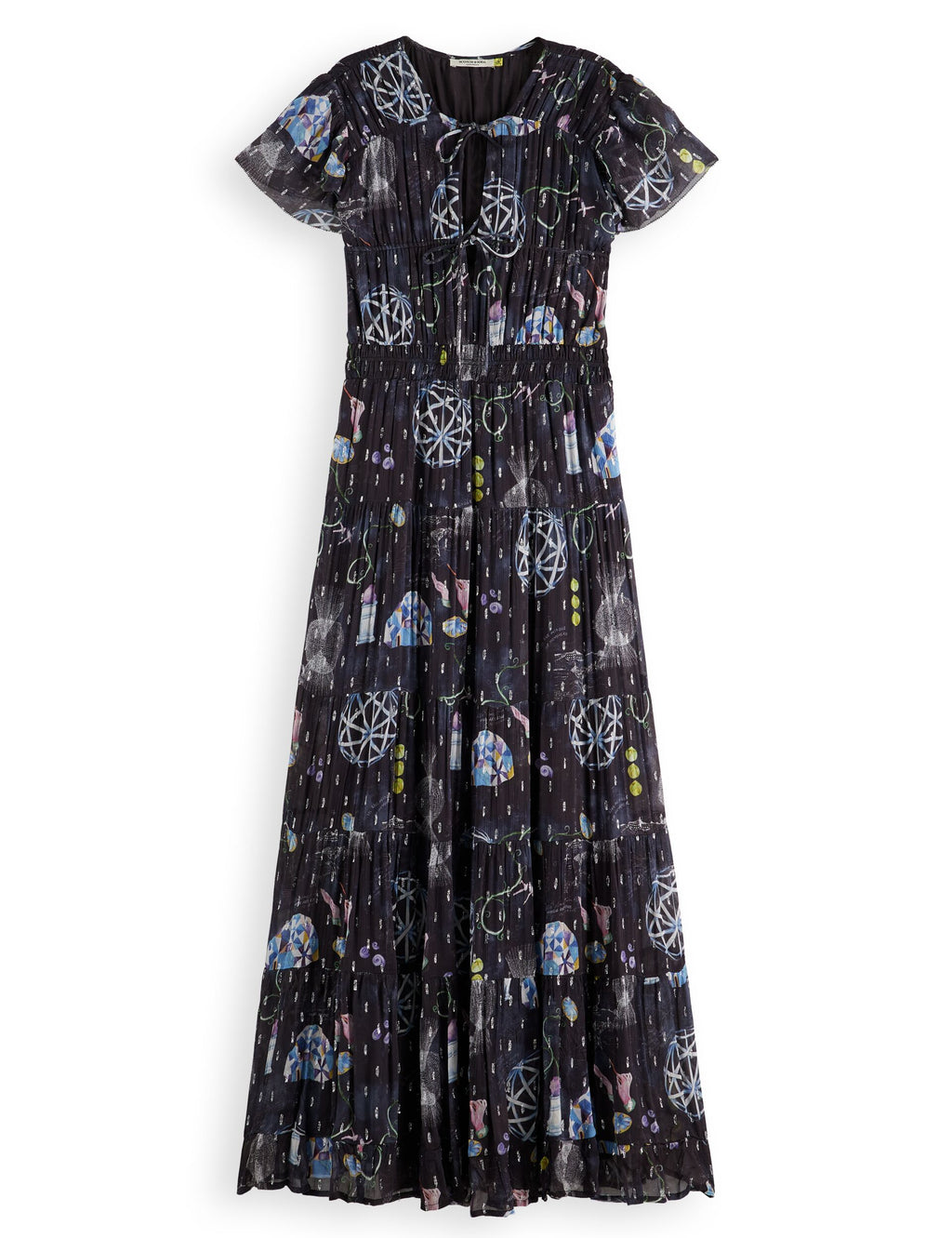 Gathered maxi dress