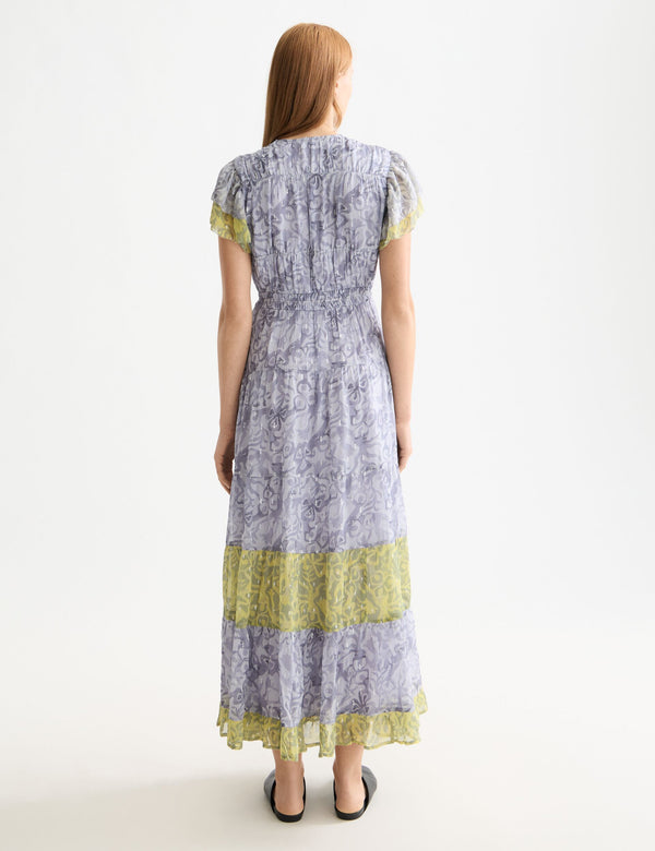 robe maxi froncée