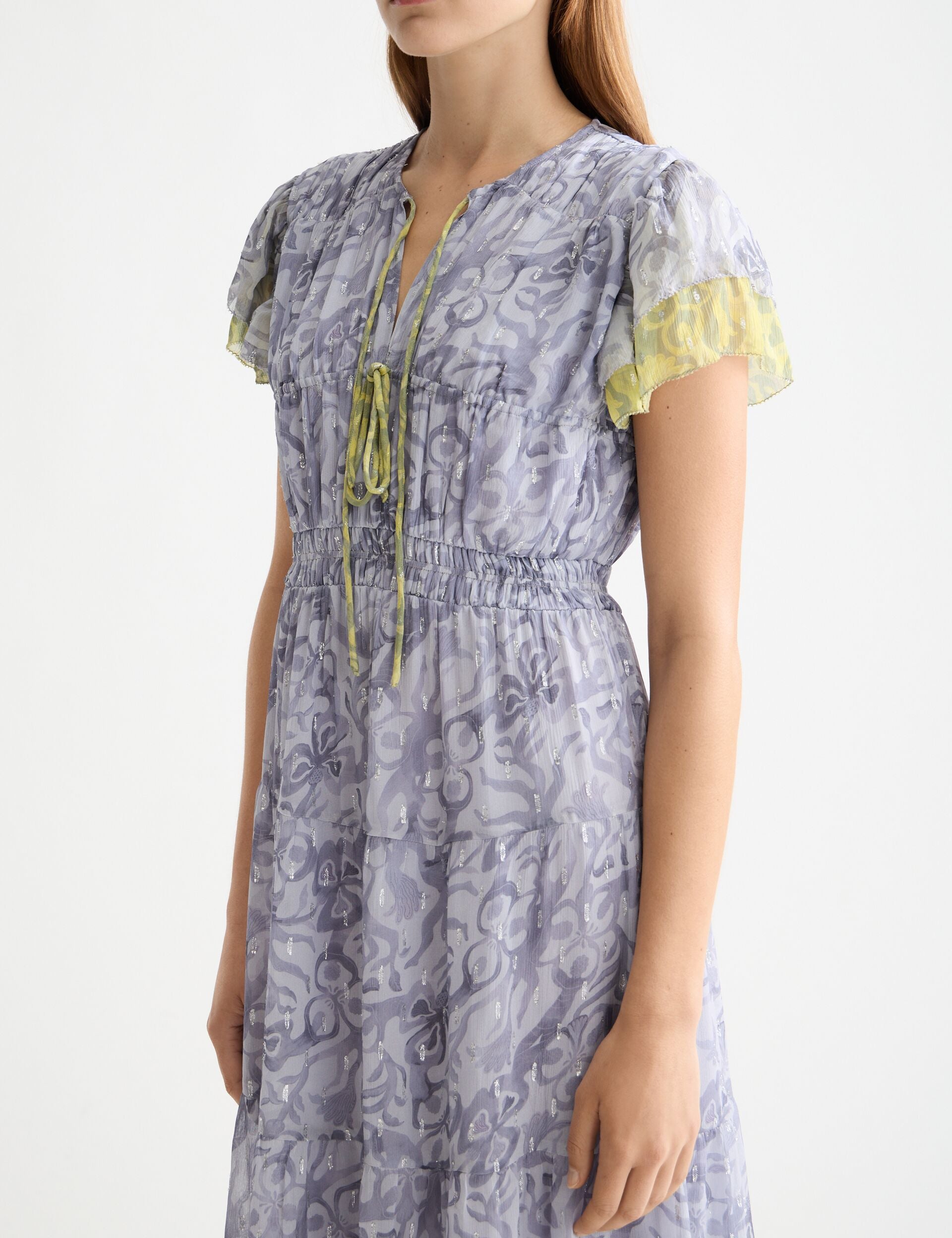 Gathered maxi dress