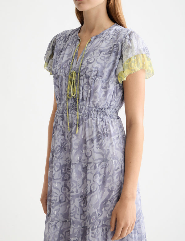 robe maxi froncée