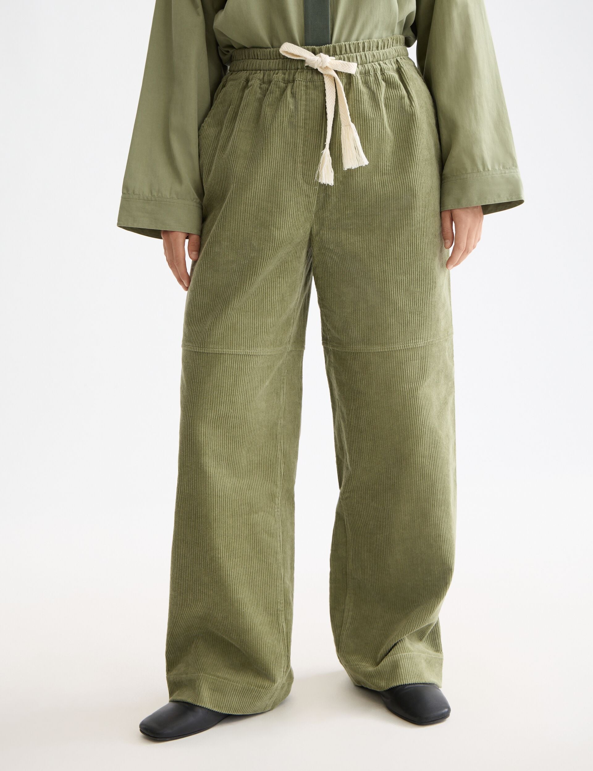 Noa high-rise wide-leg pull on pant