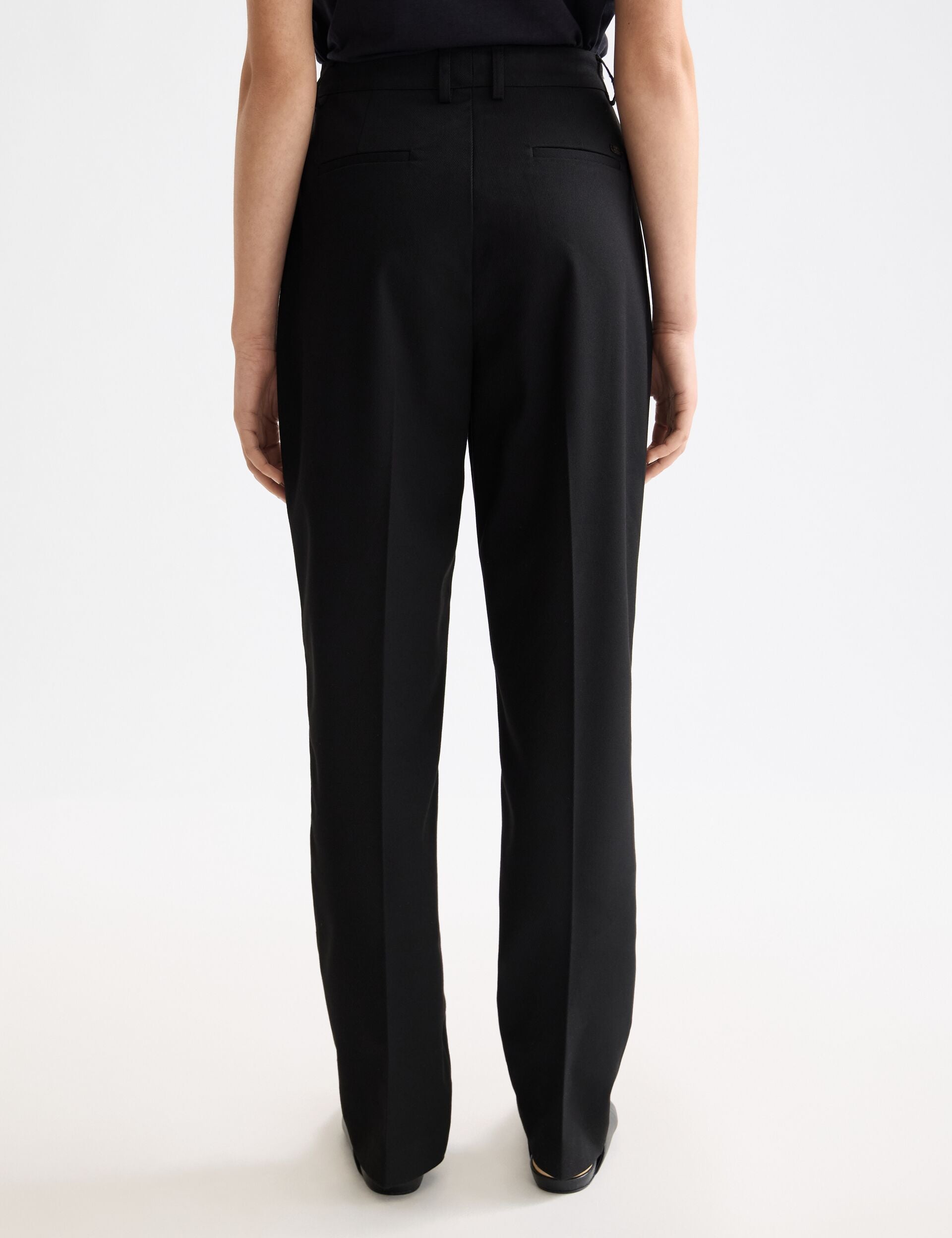 archive wide straight slacks wool y2k Archive Pants |