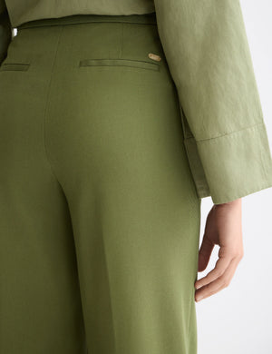 Edie - high rise wide leg gabardine pant