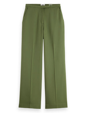 Edie - high rise wide leg gabardine pant