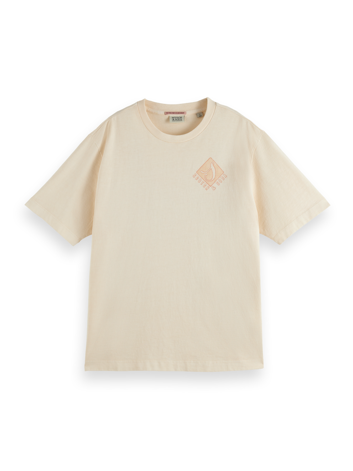 Printed Artwork Garment-Dye Loose-Fit T-Shirt