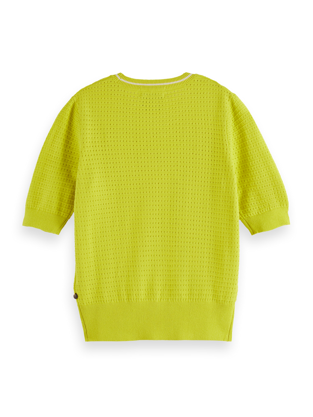Pointelle Relaxed Short Sleeve Pullover