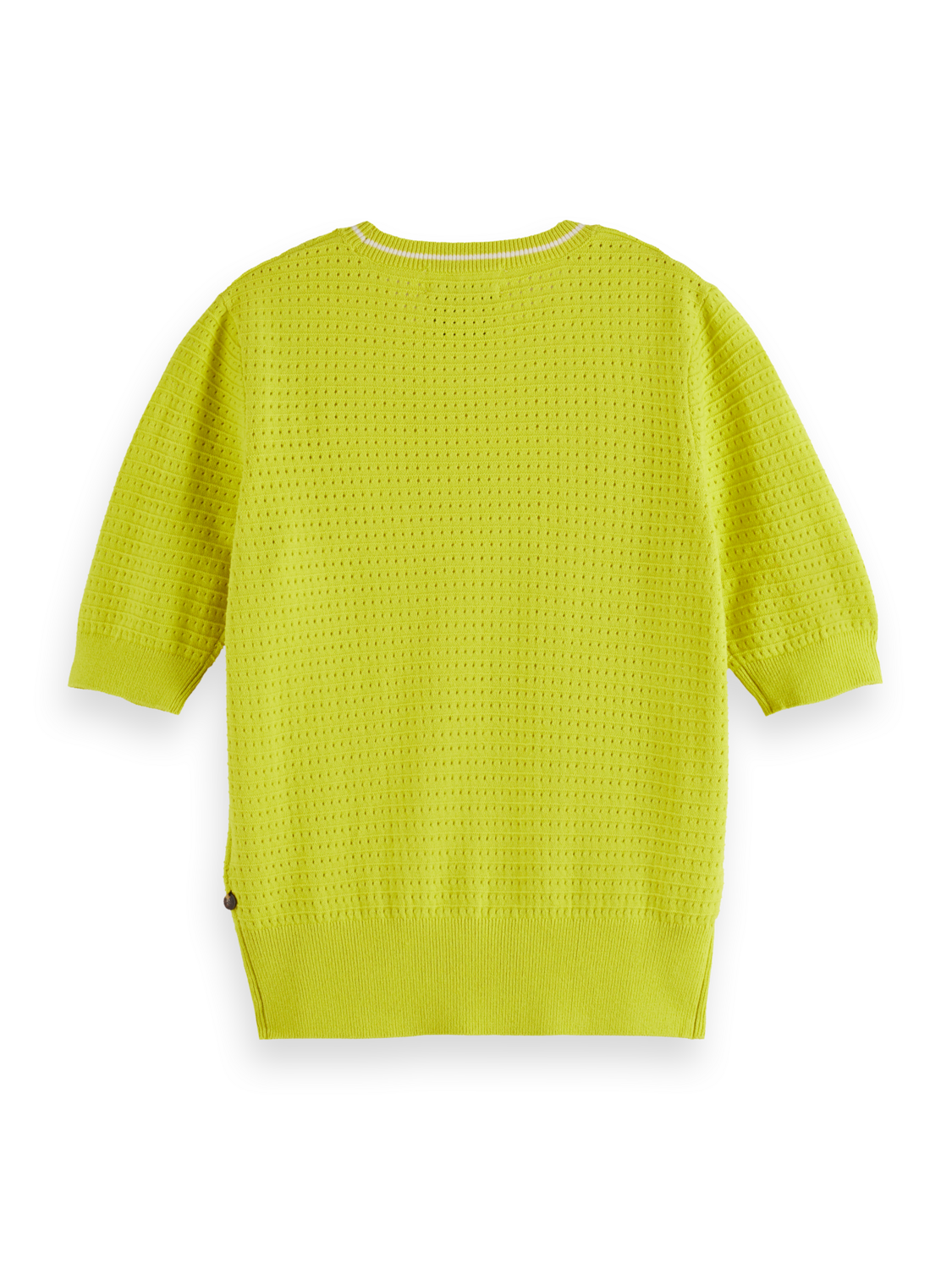Pointelle Relaxed Short Sleeve Pullover