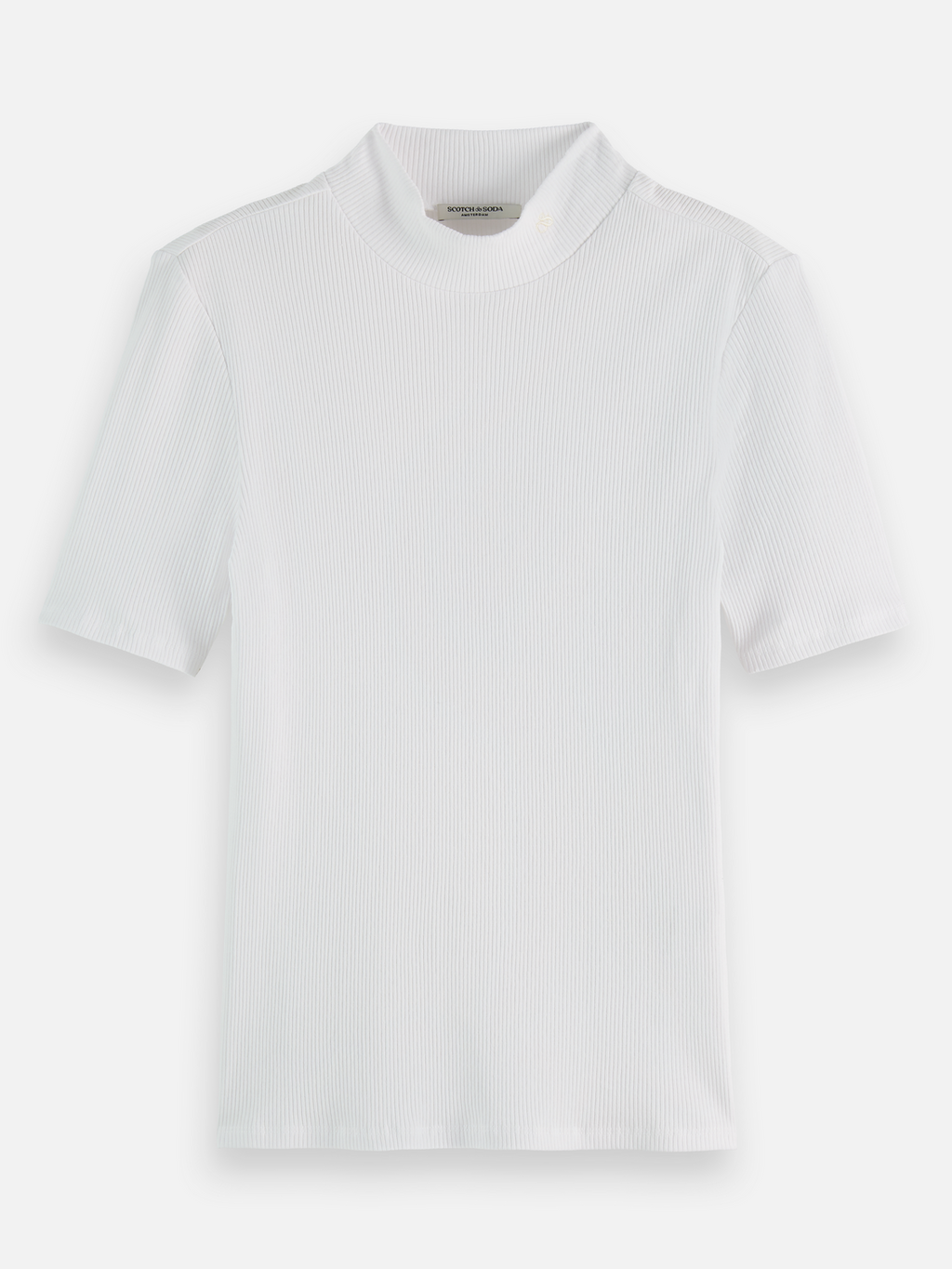 Essentials — Mock Neck Ribbed T-Shirt