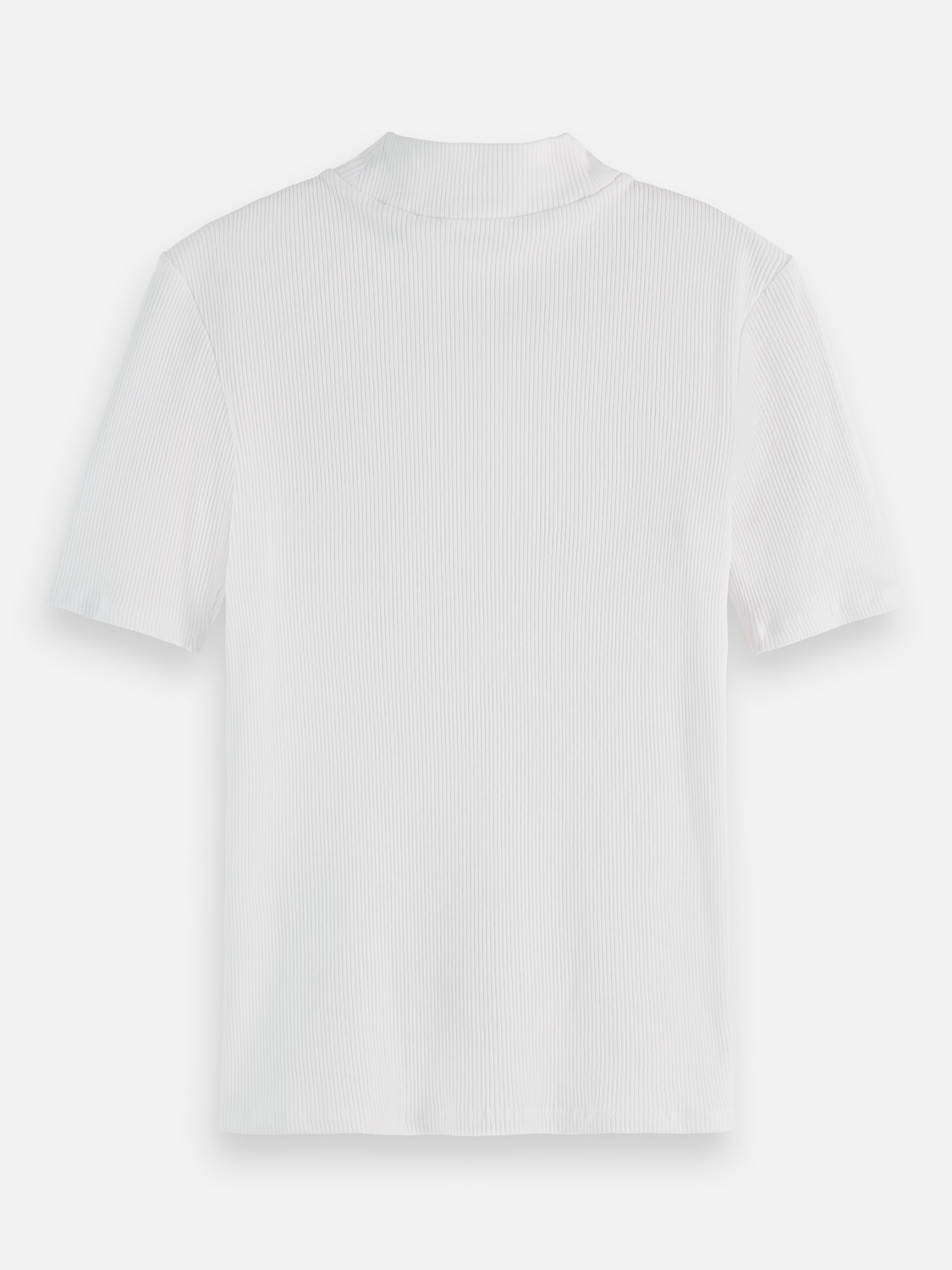 Essentials — Mock Neck Ribbed T-Shirt
