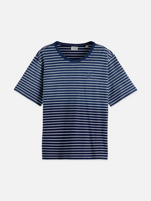 Indigo Washed Loose Fit T-Shrit