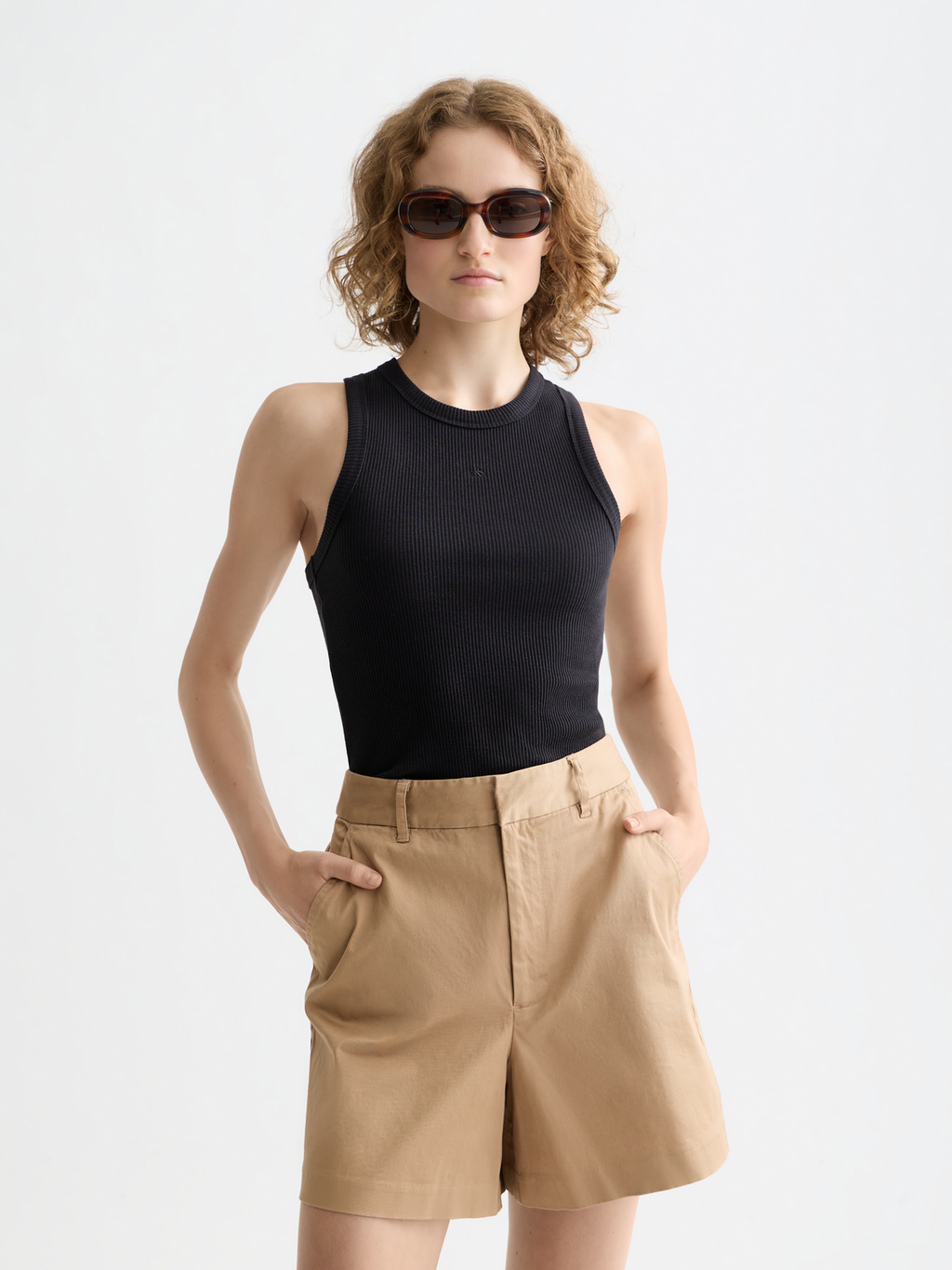 Essentials — Ribbed Racer Tank