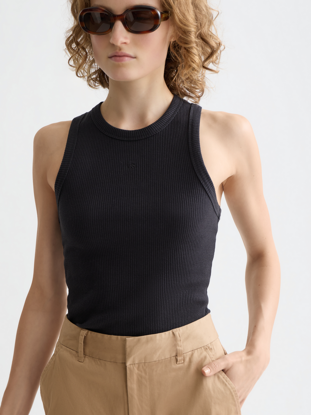 Essentials — Ribbed Racer Tank