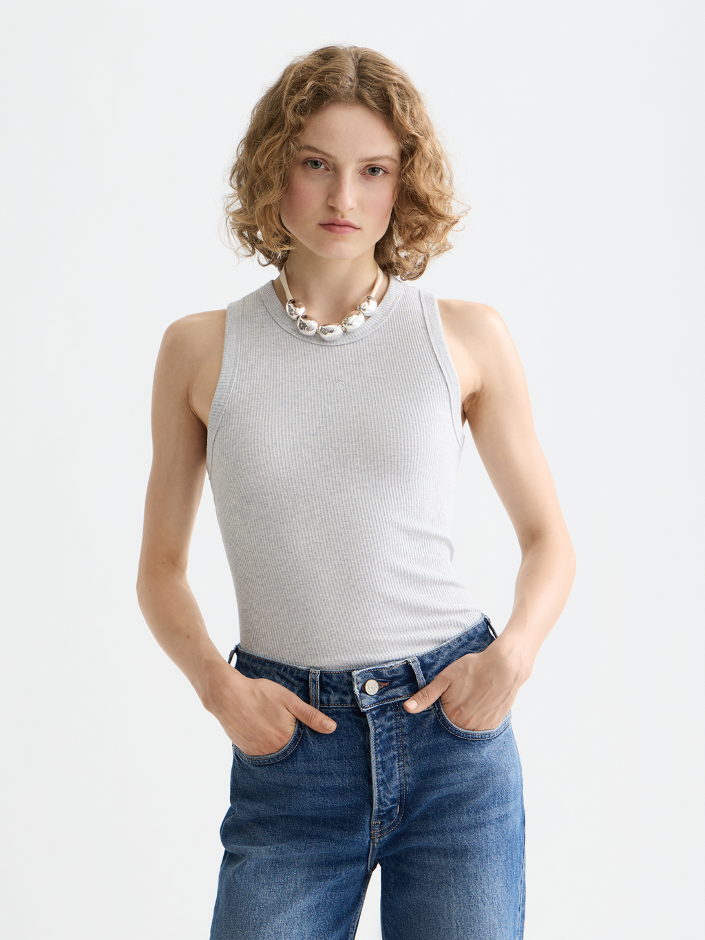 Essentials — Ribbed Racer Tank