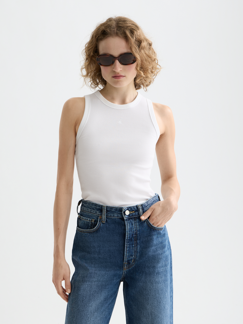 Essentials — Ribbed Racer Tank