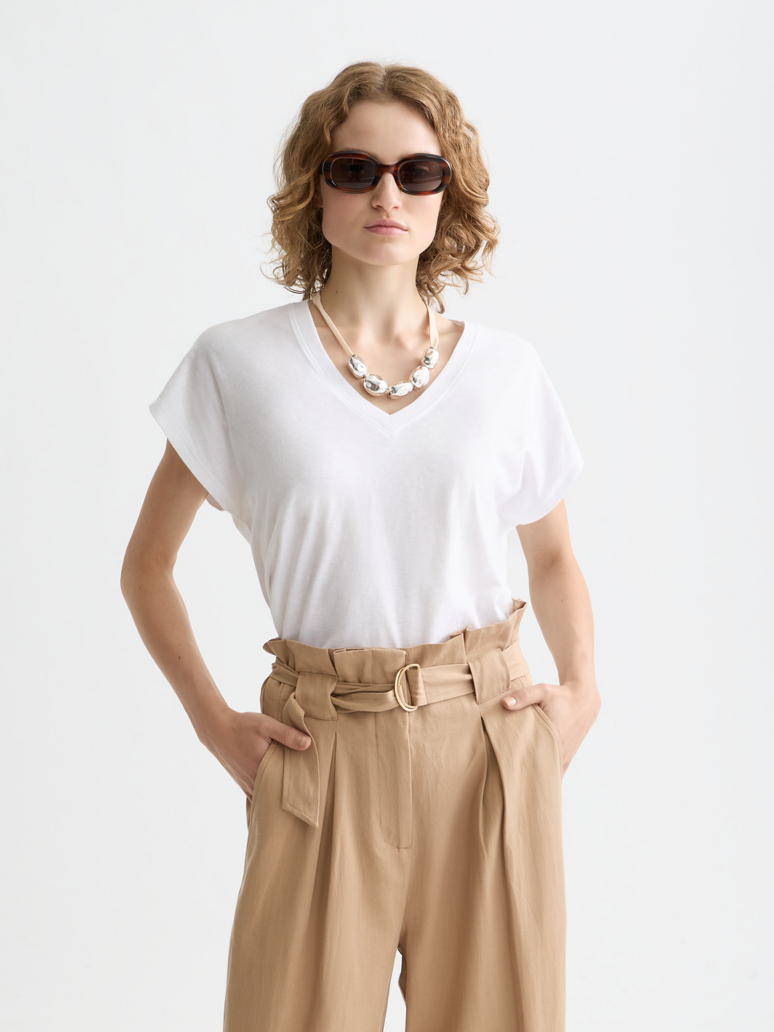Essentials — Slub V-Neck T-Shirt