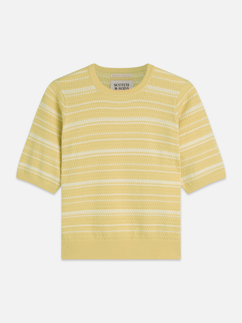 Textured Stripe Knitted Tee
