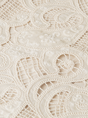 Flame Embroidery Top
