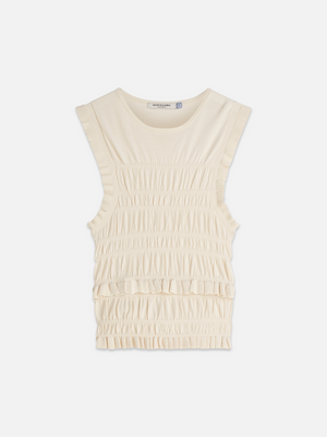 Smock Stitch Knitted Tank