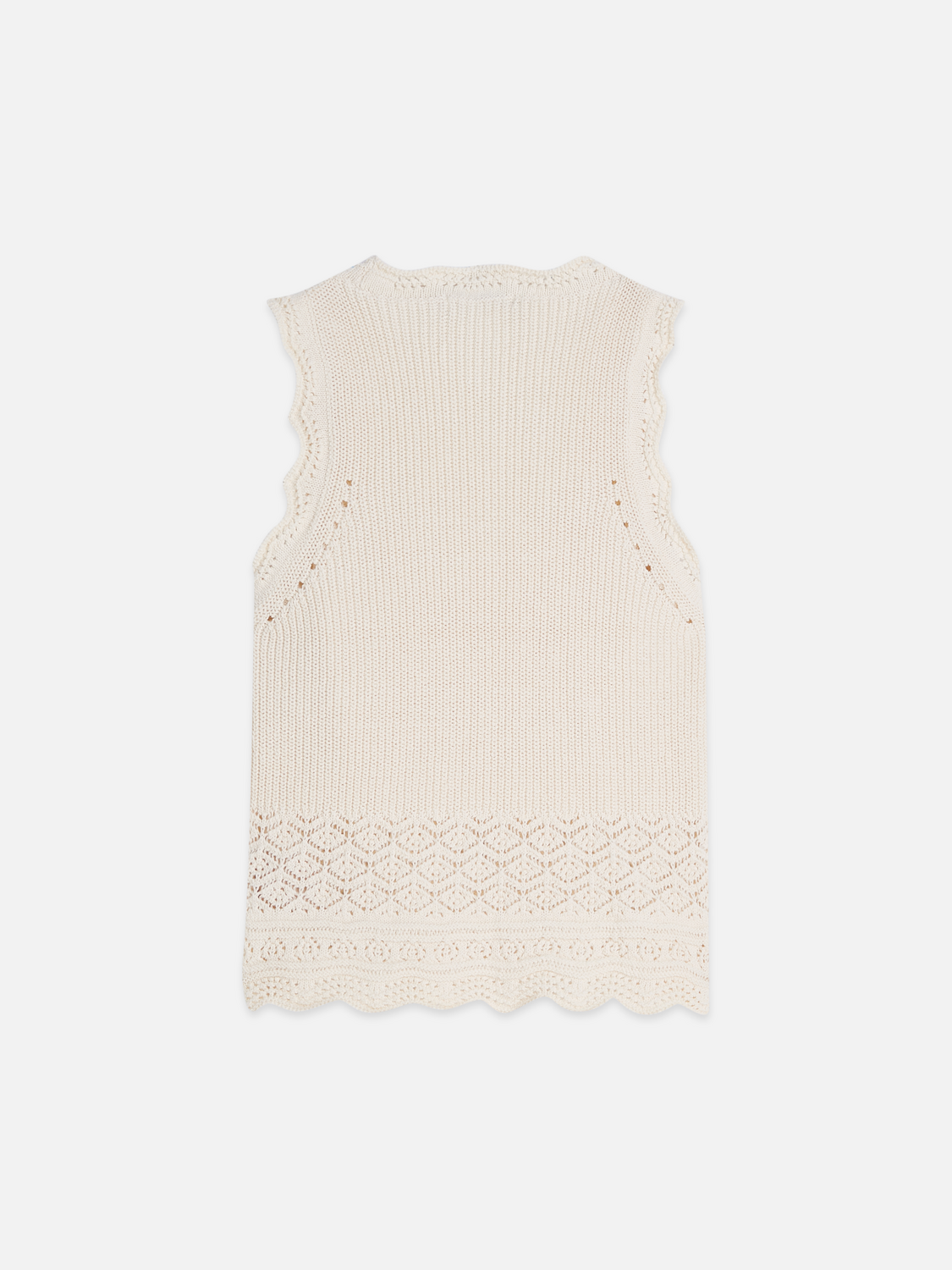 Pointelle Knitted Vest