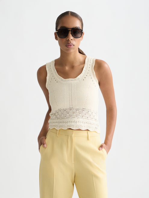 Pointelle-Strickweste