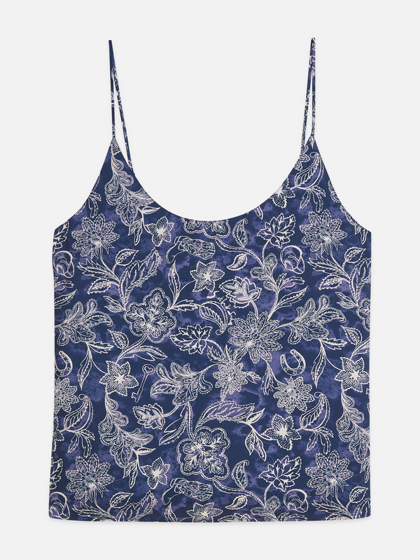 Tanktop mit bedruckter Jersey-Rückseite