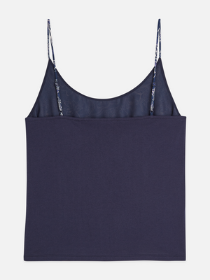 Tanktop mit bedruckter Jersey-Rückseite