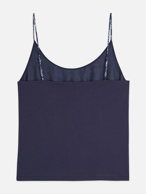Tanktop mit bedruckter Jersey-Rückseite