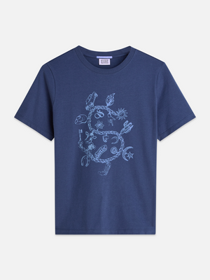 T-shirt Regular avec motif sur la poitrine