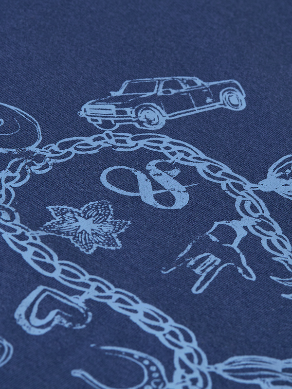 T-shirt Regular avec motif sur la poitrine