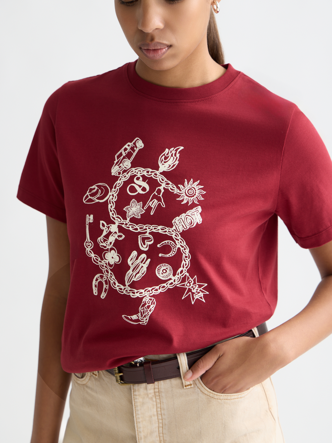 Chest Artwork Regular-Fit T-Shirt