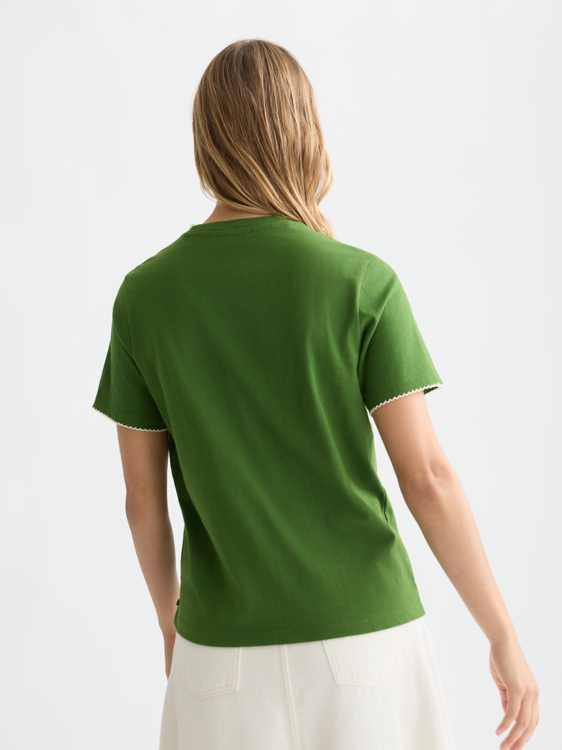 Embroidered Slub Regular-Fit T-Shirt