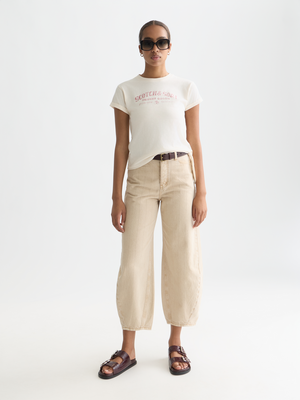 Artwork T-Shirt With Side Knot