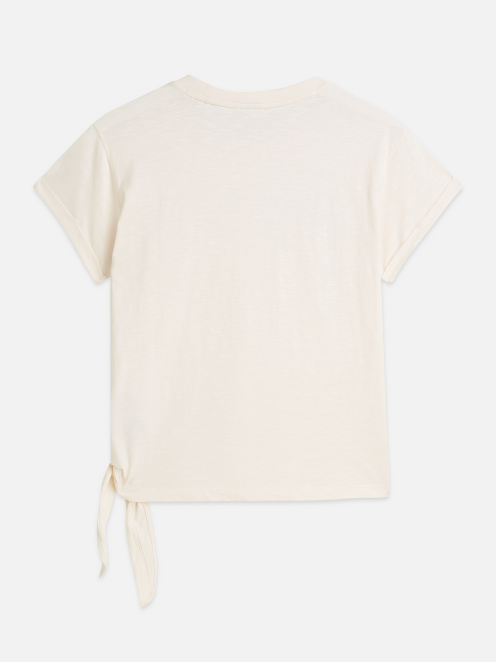 T-shirt illustré avec nœud latéral